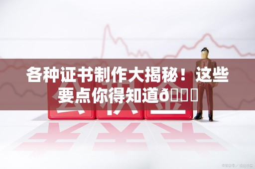 城厢各种证书制作大揭秘！这些要点你得知道😎